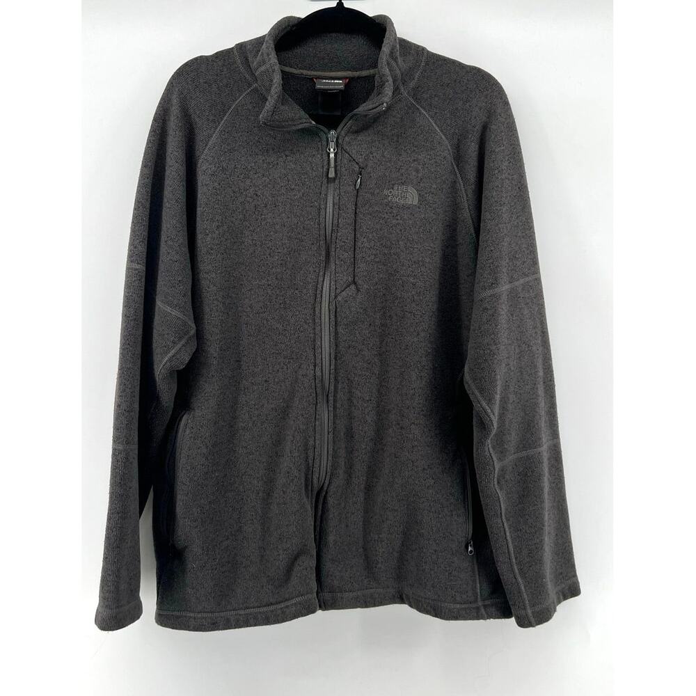 The North Face | Full Zip Mock Neck Fleece Gray Men's Size XL